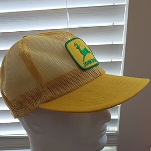 John Deere Yellow Mesh Trucker Hat